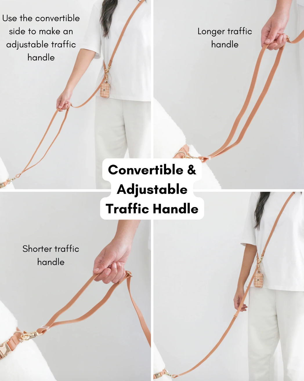 4-in-1 handsfree waterdichte hondenriem - 6 kleuren