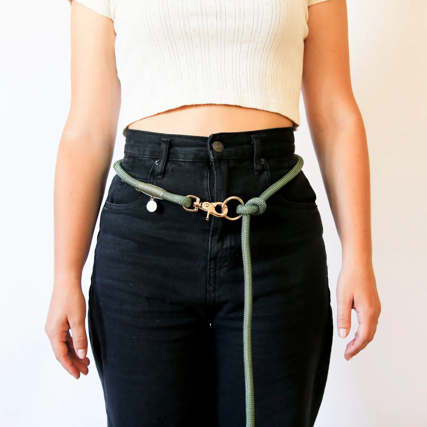 Gevlochten touwriem, handsfree - 2 kleuren